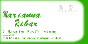 marianna ribar business card